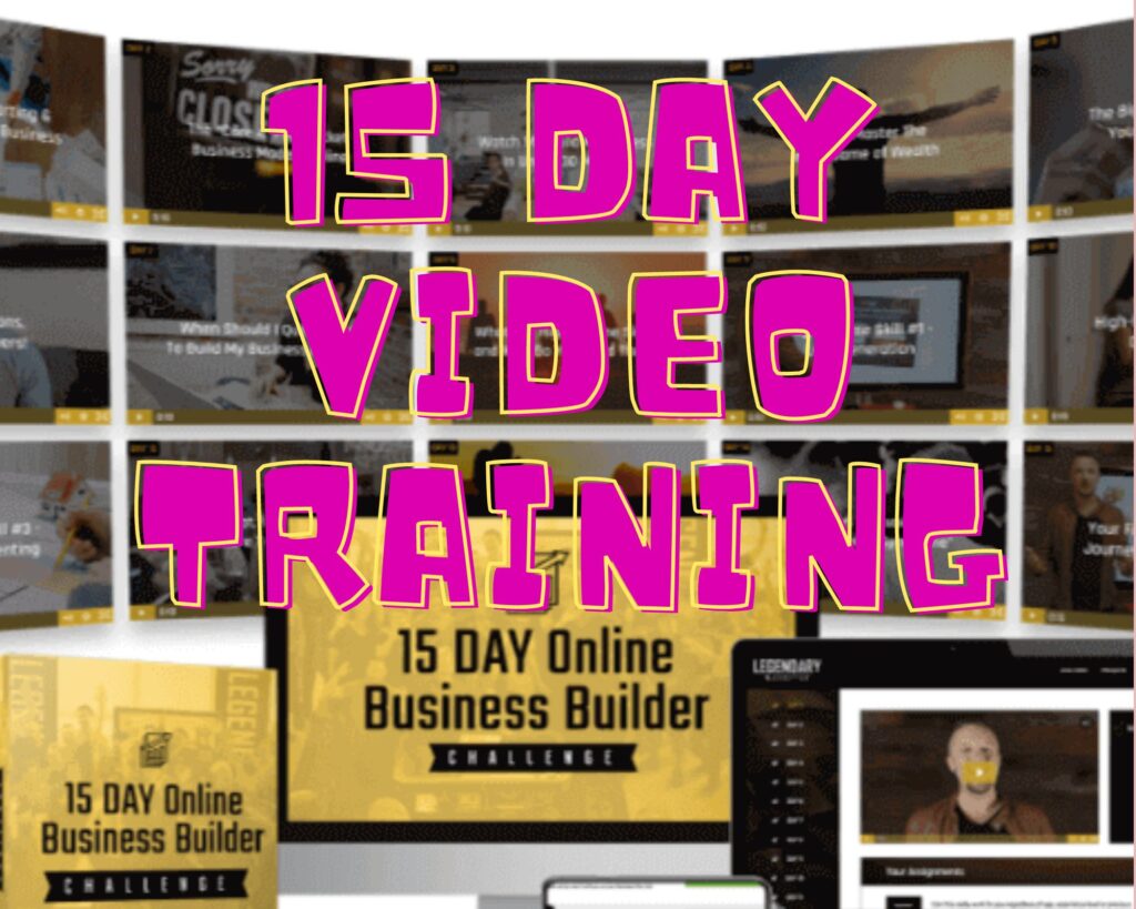 15 day video training to make money online 15 day challenge